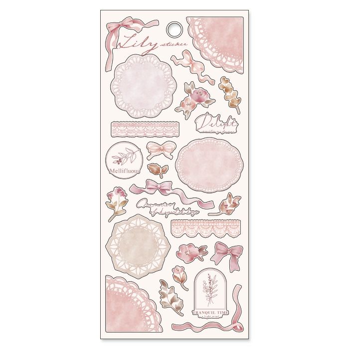 MindWave Lily Sticker 81496 rosa classico (10 set)