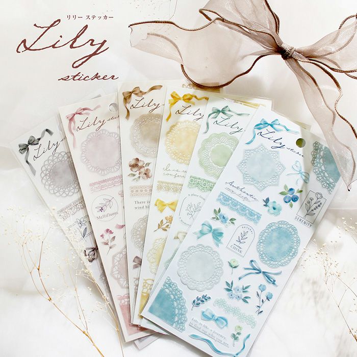 MindWave Lily Sticker 81496 rosa classico (10 set)