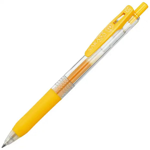 Pen Ballpoint ZEBRA SARASA CLIP Kuning (Warna Dakwat: Kuning) JJ15-Y [0.5mm] 4901681106851 (10 set)