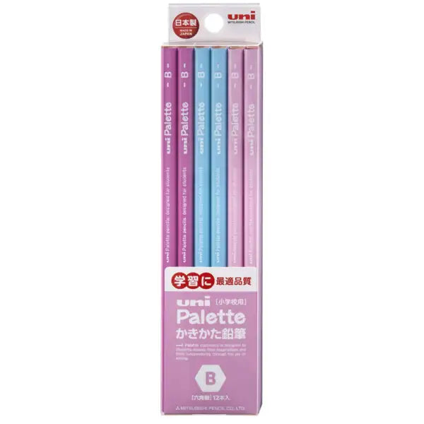 三菱鉛筆｜MITSUBISHI PENCIL uni Palette(ユニパレット) かきかた鉛筆 パステルピンク K5561NB [B /12本（1ダース）] 4902778127667