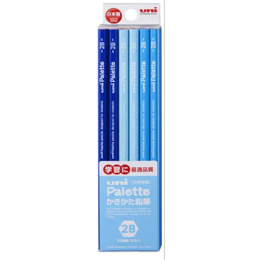 Lápiz Mitsubishi | MITSUBISHI PENCIL uni Palette Lápiz de dibujo Azul pastel K5560N2B [2B /12 piezas (1 docena)] 4902778127636