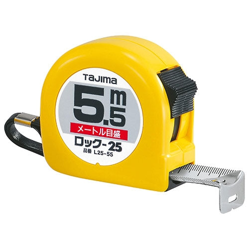 タジマ ロック式巻尺 25mm×5.5m L25-55BL 4975364010520
