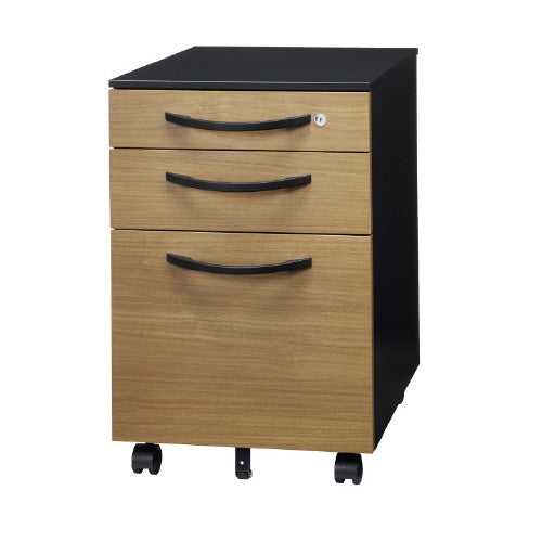 PLUS（プラス）オフィス家具 サイドキャビ JX-046SC-B3 T2/TBK　