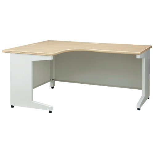 PLUS（プラス）オフィス家具 L型平机 RJ-1612L-L WM/W4ホワイトメープル　