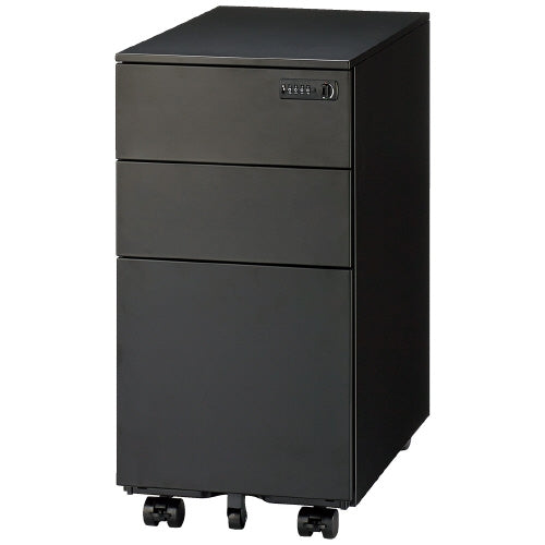 PLUS（プラス）オフィス家具 ワゴン ダイヤル錠 FWGN-DY30 BKDL　4942646076772