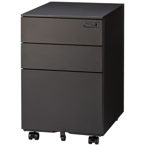 PLUS（プラス）オフィス家具 ワゴン ダイヤル錠 FWGN-DY39 BKDL　4942646076734