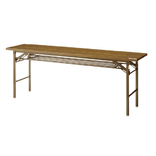 PLUS（プラス）オフィス家具 脚折りたたみテーブル DS-1RT チーク　4547345057222