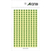 A-one color label green round 5mmφ 9 sheets (1,800 pieces) 07063 (10 sets)