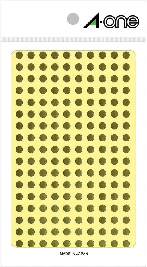 A-One Color Label Guld Rund 5 mm 6 ark 07071 (10 sæt)