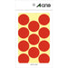 A-One Color Label Red Round 30mm 14 Sheets 07231 (10 Sets)