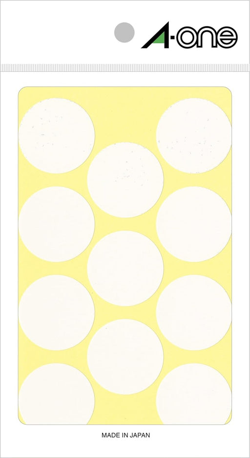 A-One Color Label Hvid Rund 30 mm 14 ark 07240 (10 sæt)