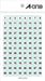 A-One Label Number Round 08086 White 9mmφ 4 sheets (10 sets)