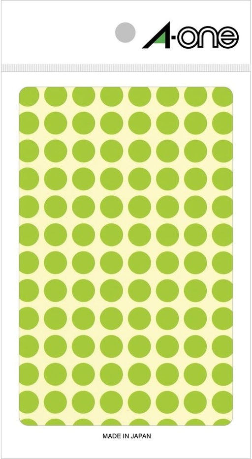 A-One speciaal label fluorescerend groen rond 9 mm 4 vellen 08172 (10 sets)