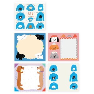 Peacock Expression Sha Block Memo DOG 21-634 4961187216348 (5 Sets)