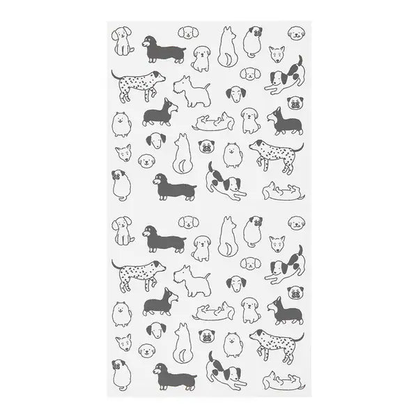 ミドリ デザインフィル DESIGNPHIL シール2592 おしゃべり イヌ柄 82592006 4902805825924（10セット）