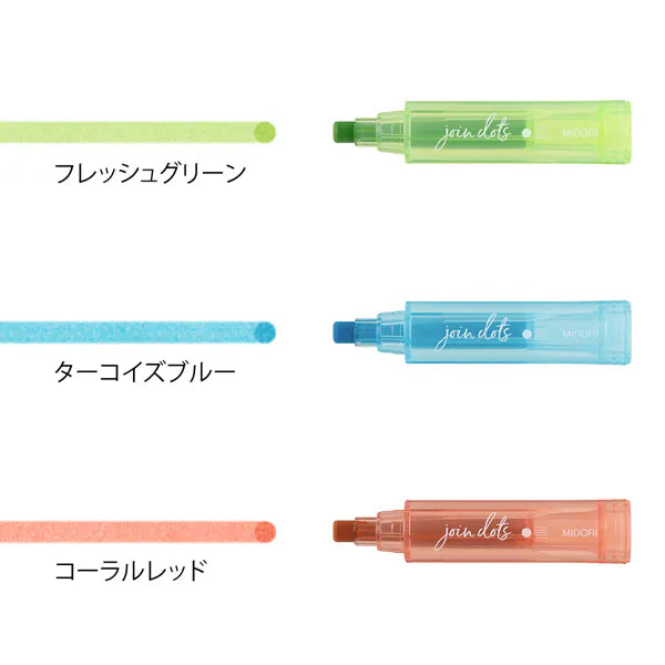Midori DESIGNPHIL Connecting Pen Join Dots Bright 38135006 4902805381352 (5 sets)