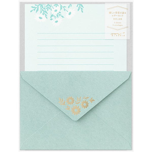 Midori DESIGNPHIL Set di lettere 515 Busta con stampa a caldo modello Margaret 86515006 4902805865159 (5 set)