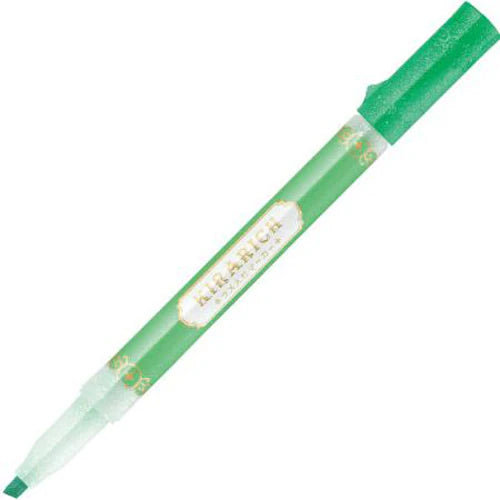ZEBRA [Limited] Glitter Highlighter Kirarich Grass Green WKS18-GG 4901681415939 (10 sæt)