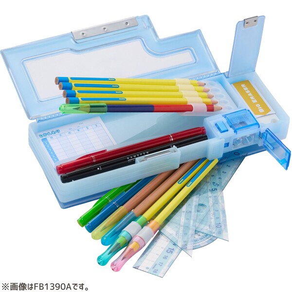 Raymay Fujii Limited 3 Poket Pencil Case Capalette Green FB1390M 4902562518688