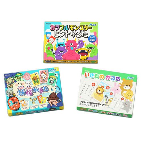 Artec Popular Karuta 3-delige set Yokai/wezens/kleurrijke monsters 4521718212937