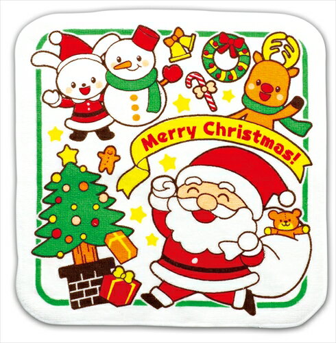 アーテック クリスマスタオルハンカチ（サンタとゆかいななかまたち） 4521718776422