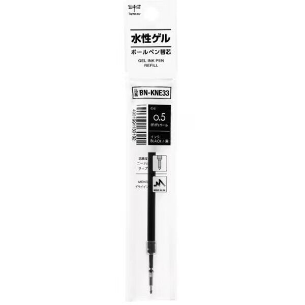 トンボ ゲルボールペン替芯ＫＮＥクロ BN-KNE33 4901991130102