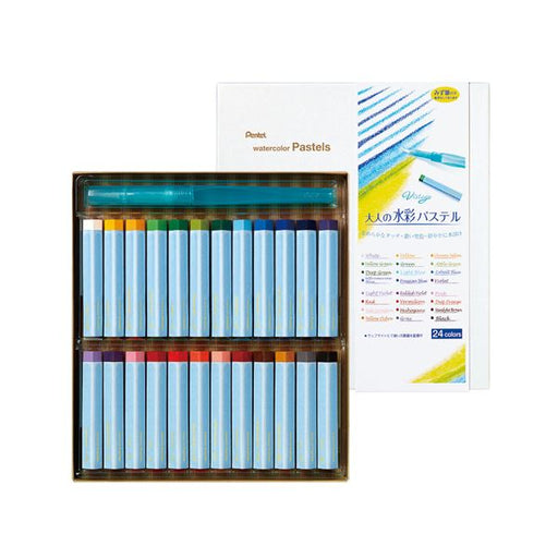GHW1-24 Pentel vistage pastel aquarelle adulte avec pinceau à eau ghw1-24 Pentel 4902506343147 (lot de 10)