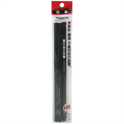 Mitsubishi Mitsubishi blyant Mitsubishi Uni blyant 9800 3P HB K98003PHB 4902778979358 (10 sæt)