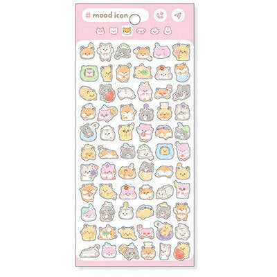 MindWave Mood Icon Sticker Hamster 82499 (10 sæt)
