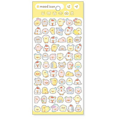 MindWave Mind Wave Mood Icon Sticker Chick 82501 (10 sæt)