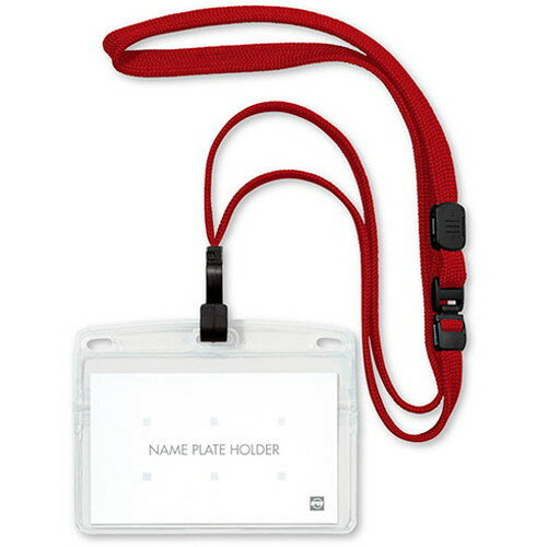 オープン_名札フックヨコ名刺１０マイ NL-22-RD /4970115566585（10セット）