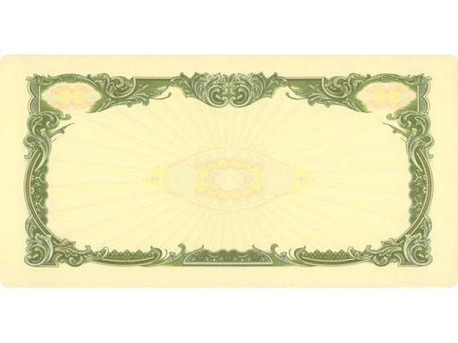 Japanische Gesetze und Vorschriften Aktienzertifikatpapier (Standardgröße, Grasfarbe, nur dekorativer Rahmen) 10 Blatt, ohne Rückseite Aktienzertifikat 11 (neu) 4976075991511