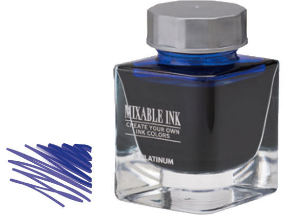 プラチナ万年筆 ボトルインク ミクサブル 55 オーロラブルー INKM-1000-55 プラチナ萬年筆 4977114409769（10セット）