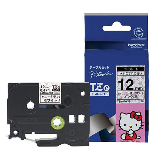 Brother_TZE Tape 12MM Hello Kitty TZE-HW31 /4977766702935