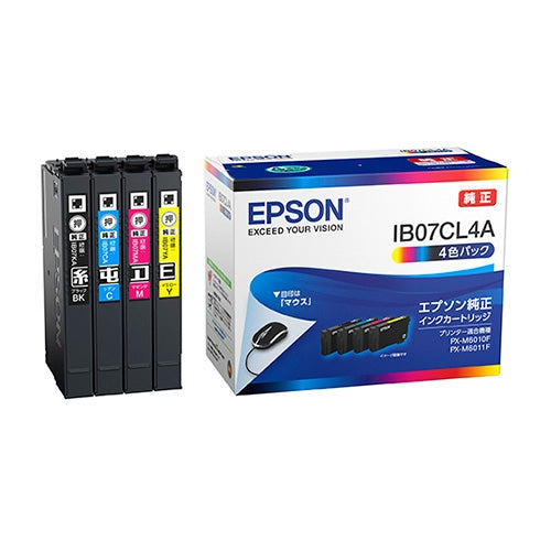 Pack d'encre 4 couleurs IB07CL4A EPSON 4988617378285