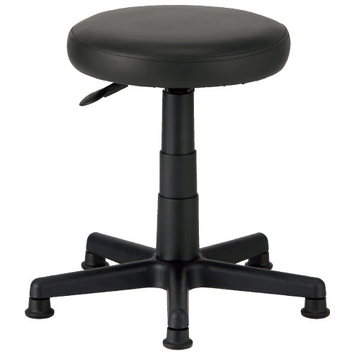 PLUS（プラス）オフィス家具 ☆丸イス C913J PVC ブラック　4547345055075