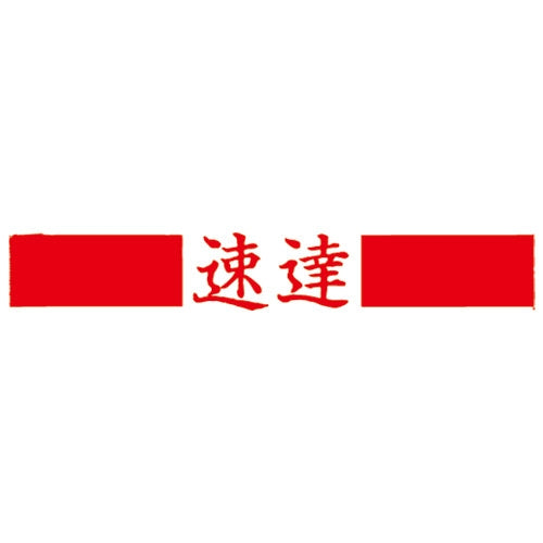 サンビー QスタンパーS QSY-3 速達 赤 横 4962422067800