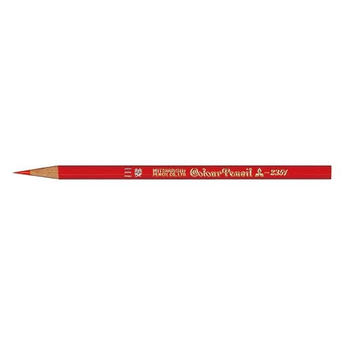 三菱鉛筆 色鉛筆 K2351 朱通し 12本入 4902778971987