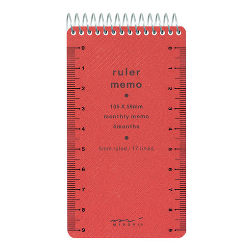 Midori DESIGNPHIL Règle Memo S Rouge 11568006 4902805115681 (10 jeux)