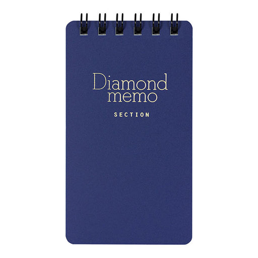 Diamond Memo quadrato a righe S blu design riempimento 4902805117319