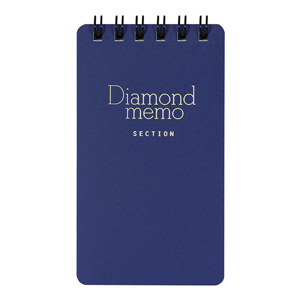 Diamond Memo Square Ruled S Blue Design Fill 4902805117319