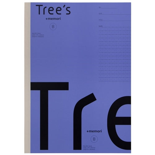 Tree s B5 Pメモリ B罫30枚バイオレット キョクトウ 4901470068339