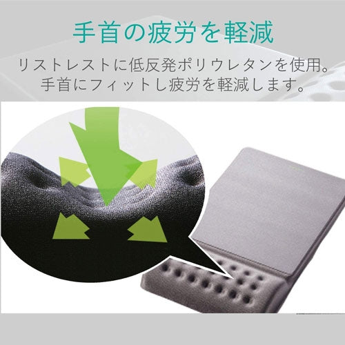 エレコム COMFYマウスパッド(軽快) グレー MP-096GY 4953103168640