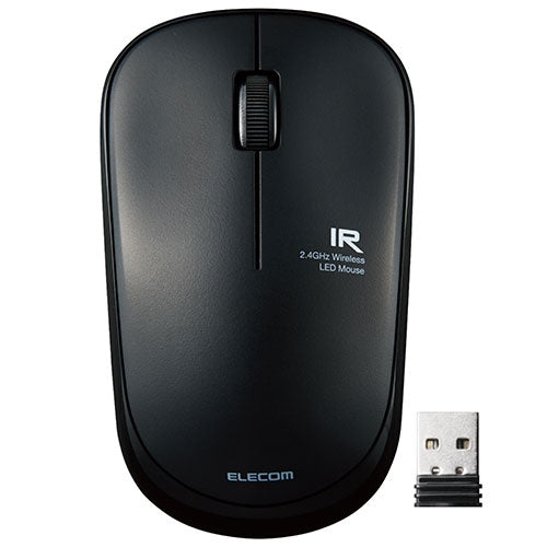 Mouse IR Wireless Antibatterico ELECOM M-IR07DRKBK Nero 4549550204040