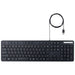 エレコム 抗菌・薄型有線フルキーボードTK-FCM108KBK 4549550204958