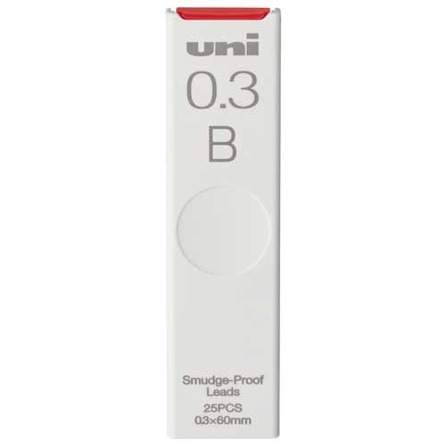 三菱鉛筆 シャープ替芯B 0.3mm25本 ULS0325B 4902778272374