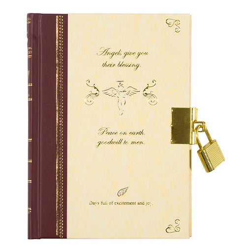 12370006 Tagebuch mit Schlüssel-Engel-Muster, Füllung 4902805123709