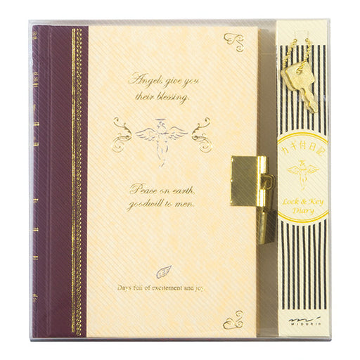 12370006 Tagebuch mit Schlüssel-Engel-Muster, Füllung 4902805123709