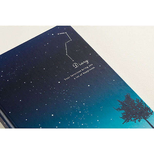 Riempimento del disegno del modello del cielo stellato del diario 4902805123891
