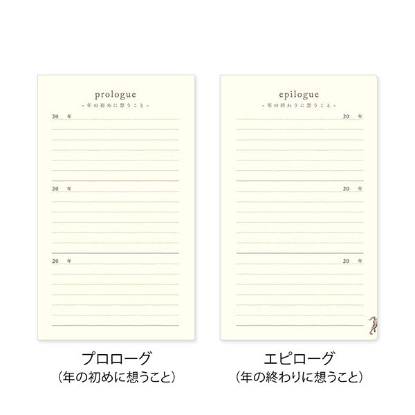 Midori/12394006_Diary 3 jaar doorlopende deur lichtblauw/4902805123945